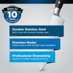 Ninja Foodi StaySharp Knife Block with Integrated Sharpener; 5 Knives and Scissors (1 pair), Sharp 6-Piece Knife Set - Image 4