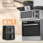 COSORI TurboTower Dual Air Fryer, 10.8L Space-Saving Stacked Design, 3-Layer Cooking - Image 3