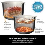 Ninja Foodi 11-in-1 SmartLid Multi-Cooker, 6L, Electric Pressure Cooker & Air Fryer, Layer Mains & Sides with Reversible Rack - Image 3