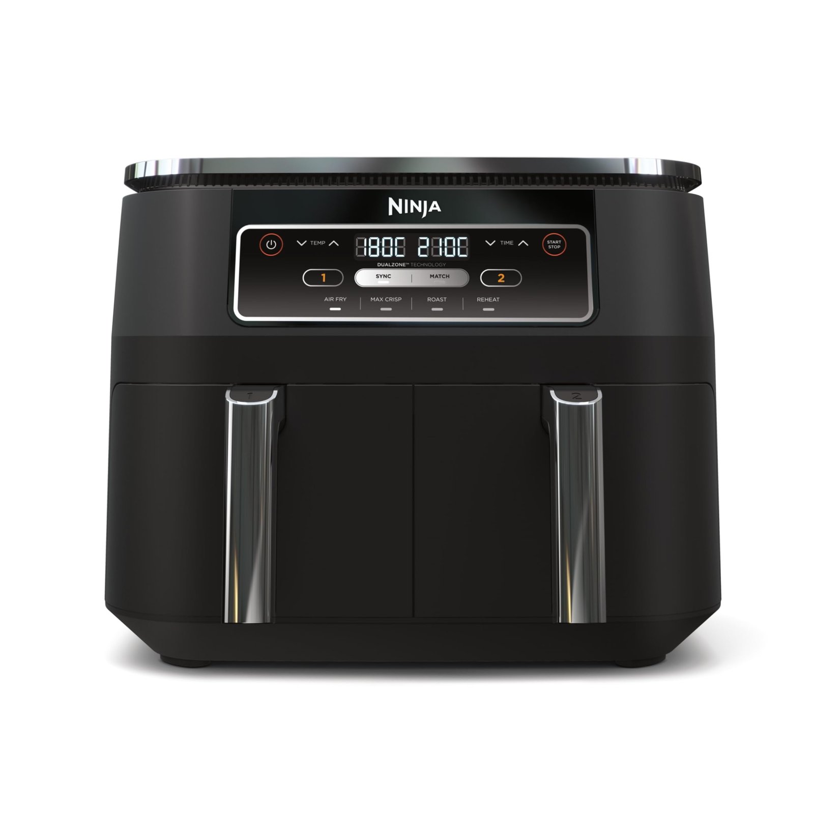 61_bIHYEhvL-6.jpg Ninja Foodi Dual Zone Digital Air Fryer, 2 Drawers, 7.6L, 4-in-1, Uses No Oil, Air Fry, Max Crisp, Roast, Reheat - Image 1