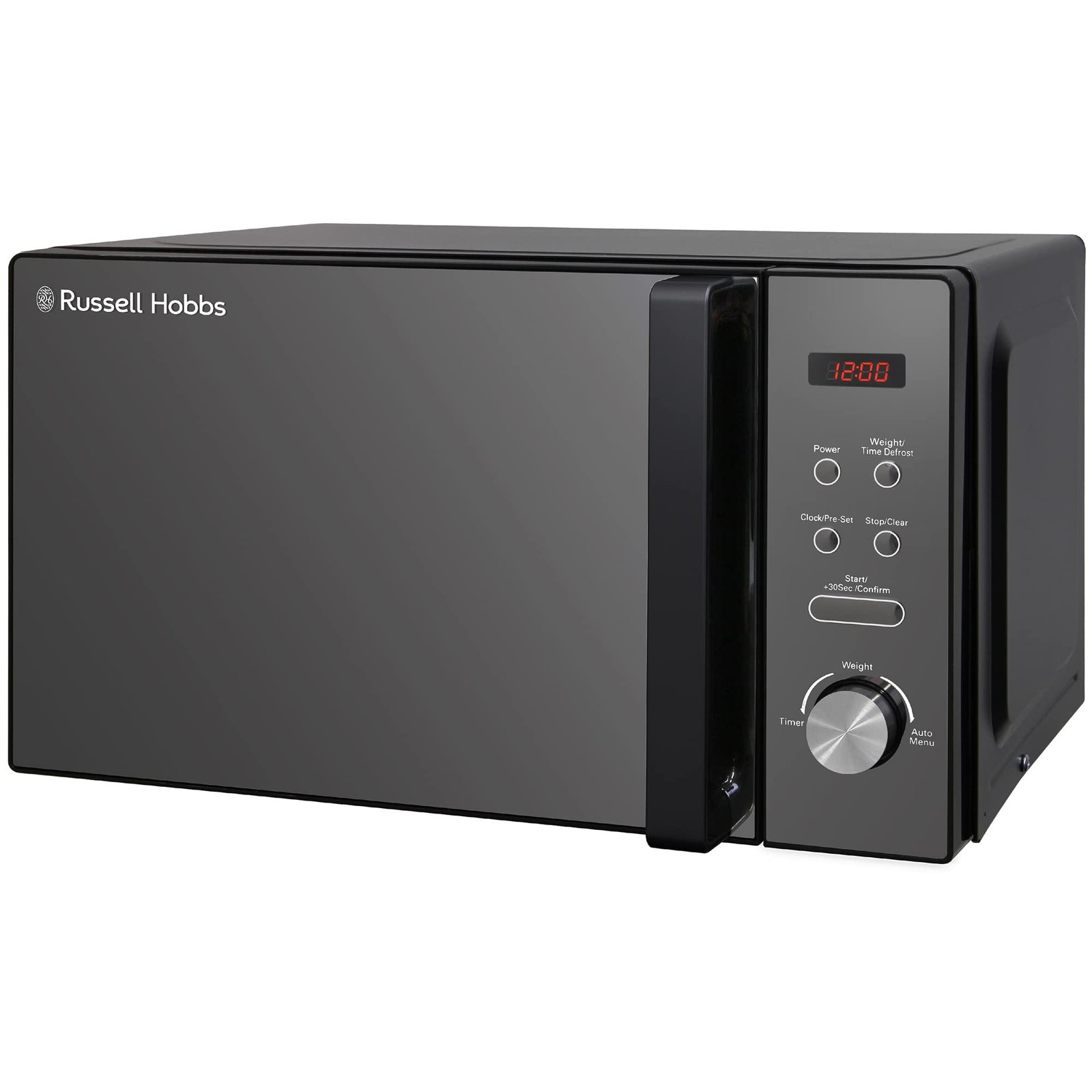 61evuOL17wL-6.jpg Russell Hobbs RHM2076B 20 Litre 800 W Black Digital Solo Microwave with 5 Power Levels - Image 1