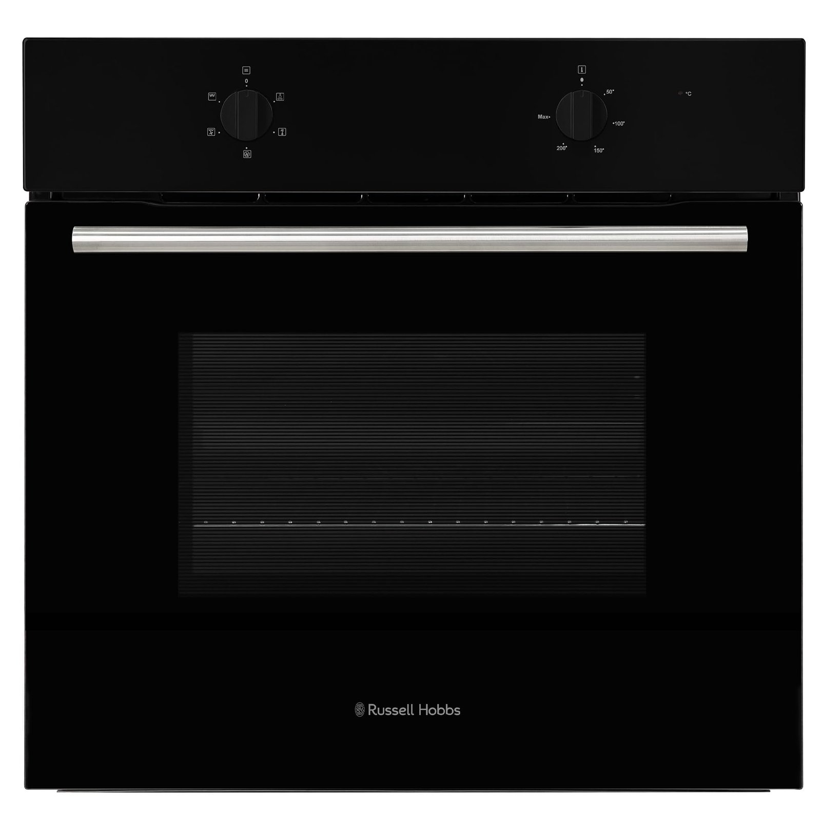 61iLabzLxJL-6.jpg Russell Hobbs 70L, 60cm Wide, Single Electric Built-in Fan Oven and Grill in Black, 5 Oven Functions - Image 1
