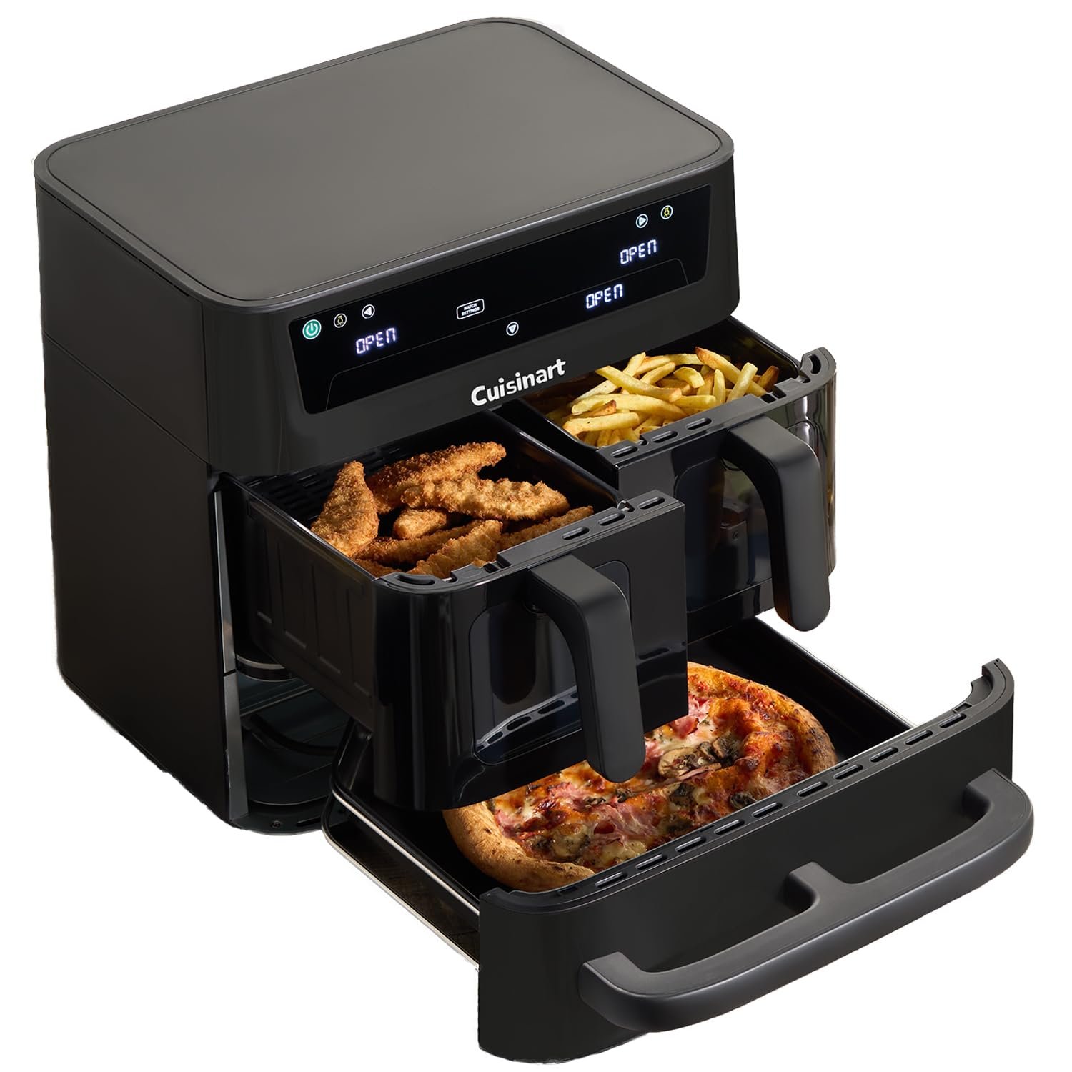 61uXHNB4IlL-6.jpg Cuisinart Tri Zone 13.6L Air Fryer & Oven | PFAS-Free | XXXL capacity | 3 Independent Cooking Zones - Image 1