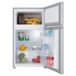 Cookology UCFF87SL 47cm Freestanding under counter Small Fridge Freezer in Silver - Image 2
