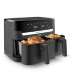 Tefal Easy Fry Dual Zone Digital Air Fryer, 2 Drawers, 8.3L, 8in1, Air Fry, Extra Crisp, Roast, Bake