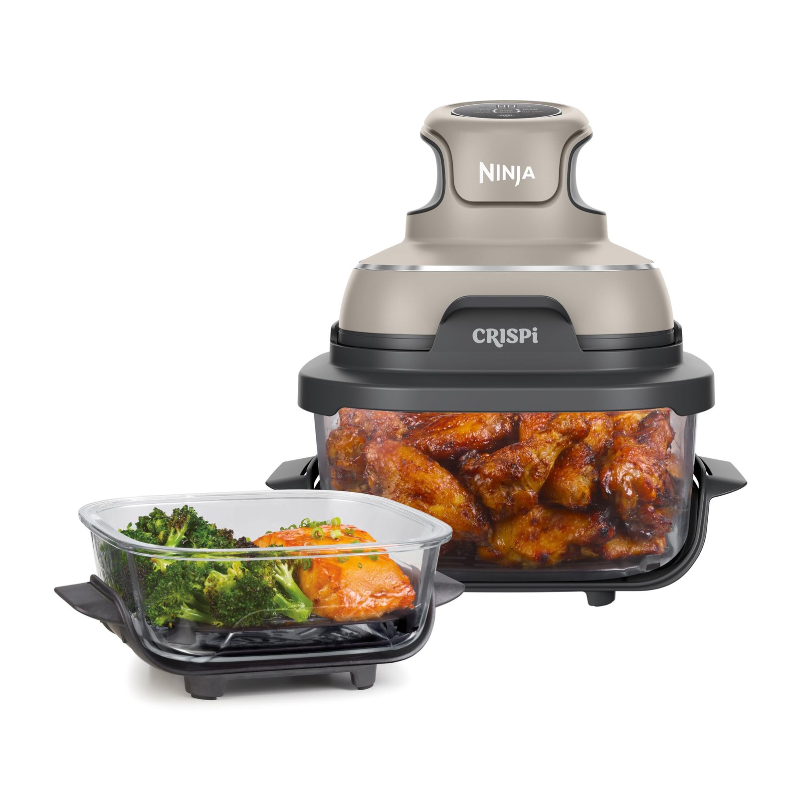 71DzEpwNrkL-6.jpg Ninja CRISPi Portable Air Fryer, 3.8L, 4-in-1: Air Fry, Roast, Keep Warm, Recrisp, Space Saving Compact Design - Image 1