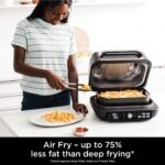 Ninja Foodi MAX PRO Health Grill, Flat Plate & Air Fryer 3.8L with Digital Cooking Probe, 7-in-1, Air Fry - Image 3