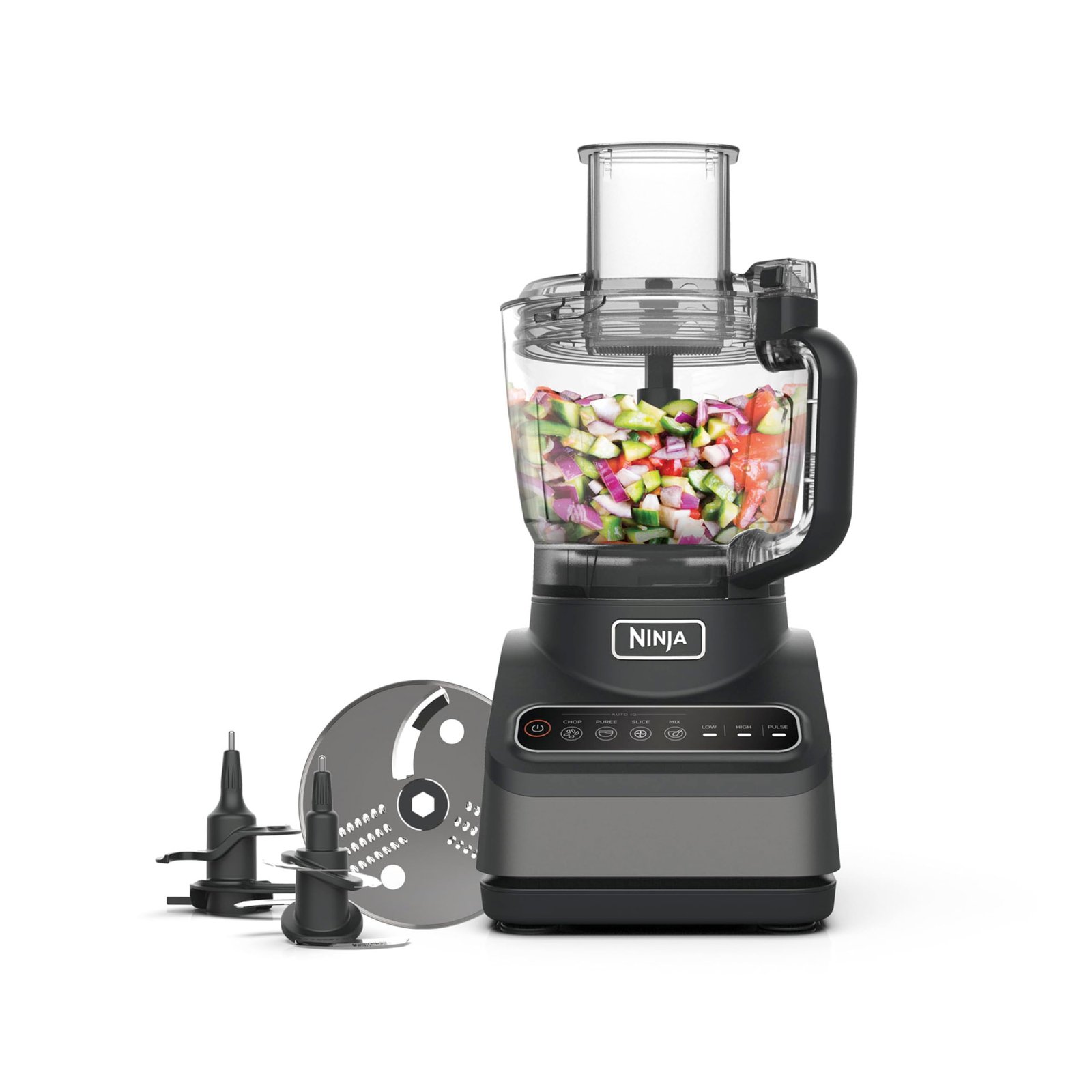71fK-3aIeAL-6.jpg Ninja Food Processor with 4 Automatic Programs; Chop, Puree, Slice, Mix, and 3 Manual Speeds, 2.1L Bowl - Image 1