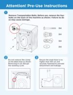 COMFEE' Freestanding Washing Machine,6KG Load,Heat Wash 90℃,Quick Wash,15 Washing Programs,White-CFE10EW60/W - Image 4