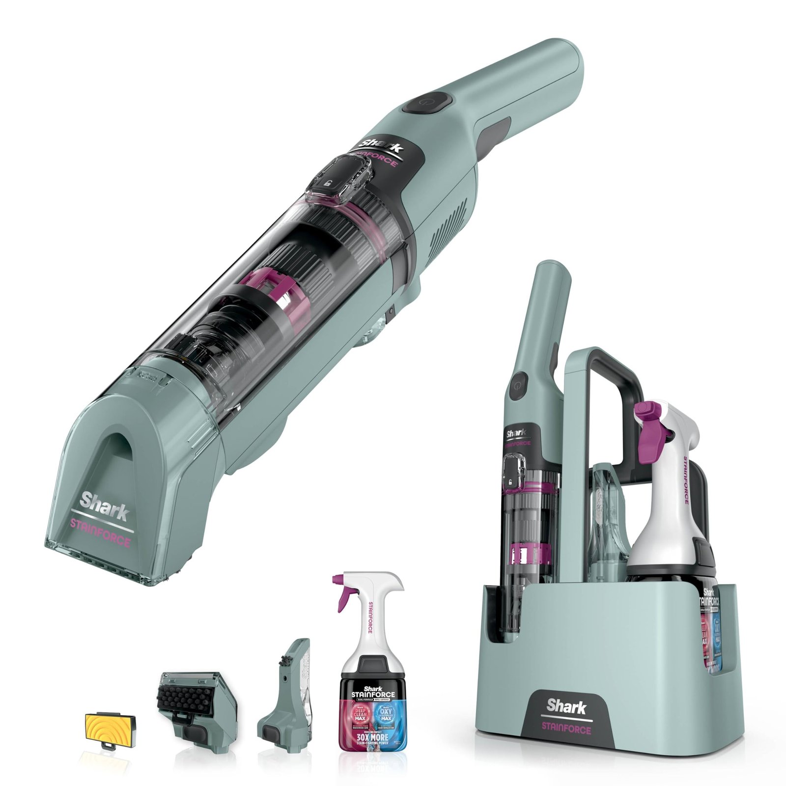 71oax_U9AZL-5.jpg Shark StainForce Cordless Spot Cleaner Lightweight & Portable Spot, Stain, & Odour Eliminator for Carpets - Image 1
