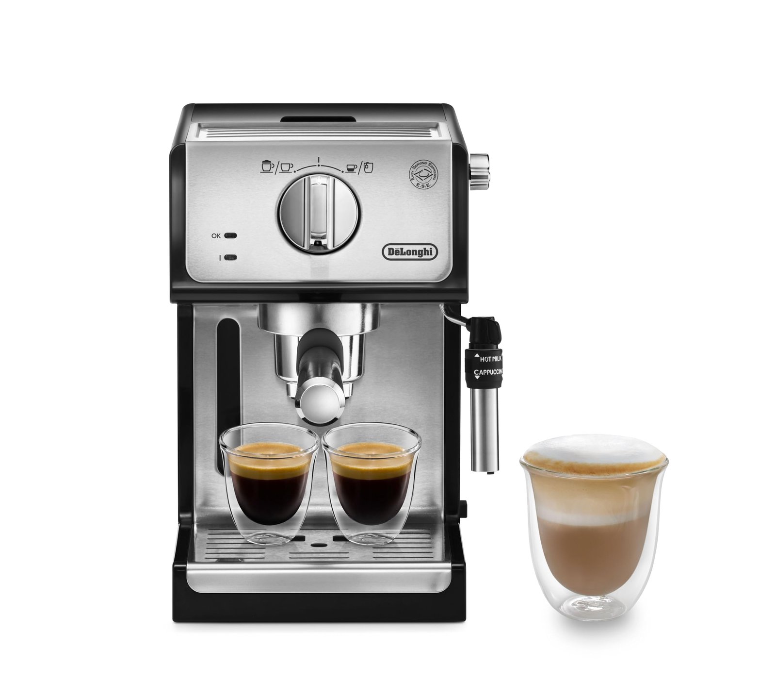 71qpTH3GuuL-6.jpg De'Longhi ECP35.31Traditional Barista Pump Espresso Machine, Coffee and Cappuccino Maker, Black - Image 1