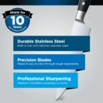 Ninja Foodi StaySharp Knife Block with Integrated Sharpener, 5-Piece Knife Set includes Chef - Image 4