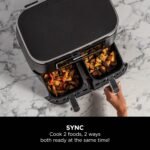 Ninja Foodi Dual Zone Digital Air Fryer, 2 Drawers, 7.6L, 4-in-1, Uses No Oil, Air Fry, Max Crisp, Roast, Reheat - Image 4