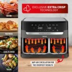 Tefal Easy Fry Dual Zone Digital air fryer, 2 Drawers, 8.3L, 8in1, Uses No Oil, Air Fry, Extra Crisp - Image 4